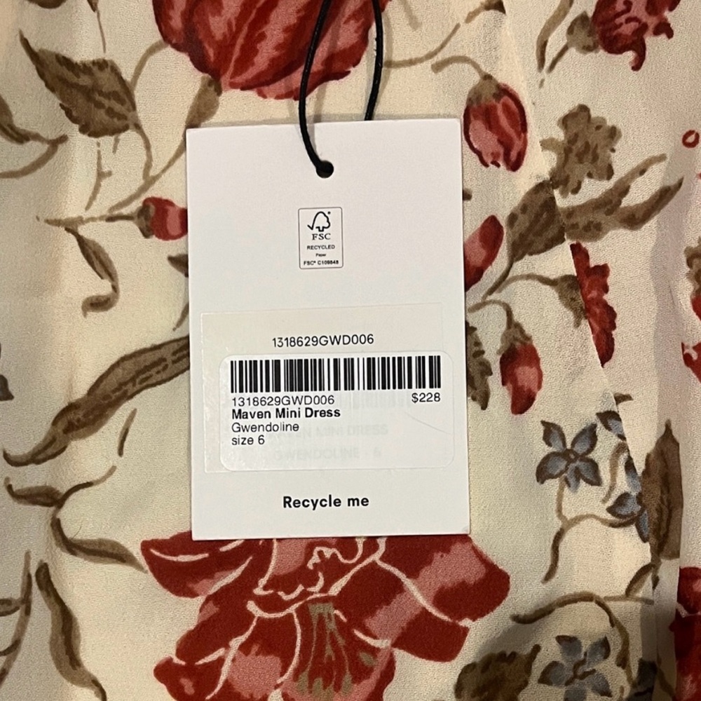 Reformation Maven Mini Dress - Picture 2 of 5